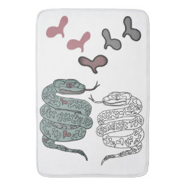 Schlangendruck Badematte