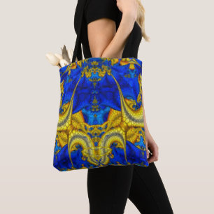 Schlangenförmige Saphirblaue Avatar-Tasche Tasche