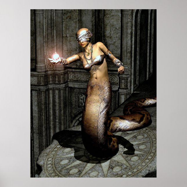 Schlangenfrau Poster (Vorne)