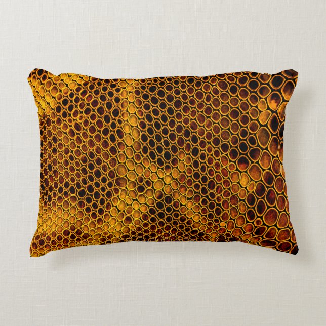 Schlangenhaut Dekokissen (Vorderseite)