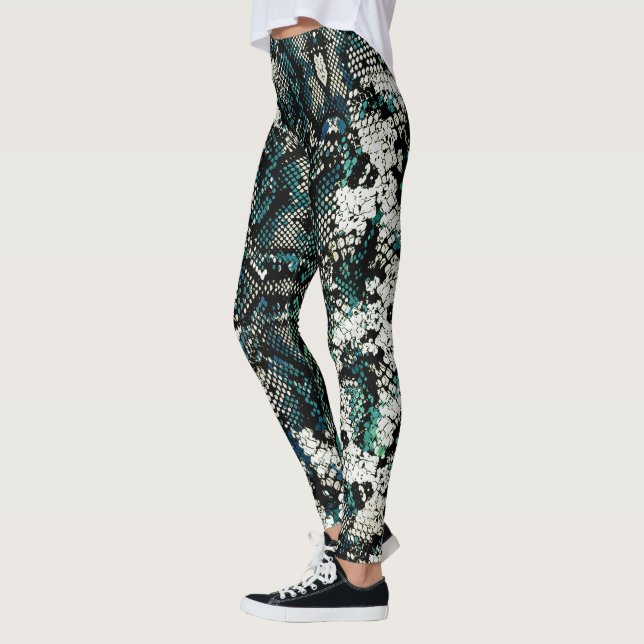 Schlangenhaut-Muster  Leggings (Links)