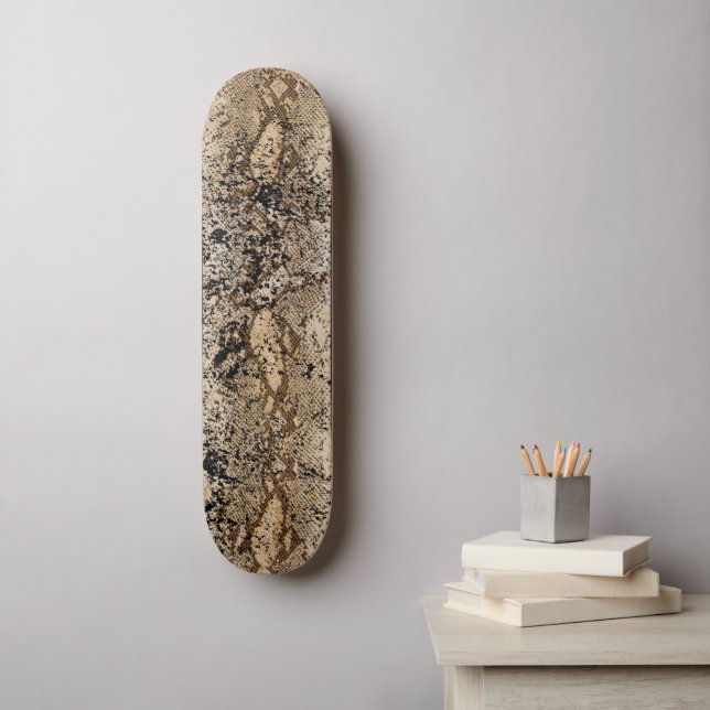 Schlangenhaut-Muster Skateboard (Wandkunst)