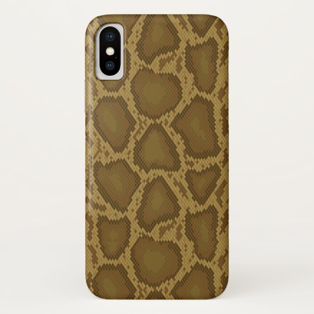 Schlangenhaut, Reptilmuster Case-Mate iPhone Hülle (Rückseite)