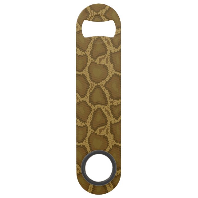 Schlangenhaut, Reptilmuster Speedflaschenöffner (Vorderseite)
