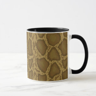 Schlangenhaut, Reptilmuster Tasse