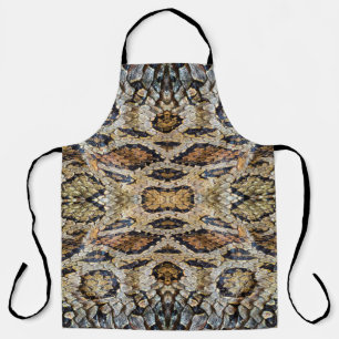 Schlangenhautmuster. Vintager Tierdruck Schürze