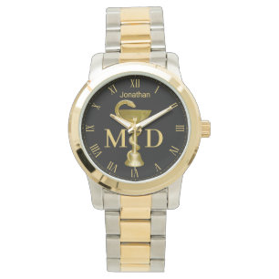 Schlangenhühner Medical Hygieia Gold Medical Docto Armbanduhr