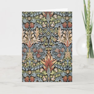 Schlangenkopf-Design von William Morris Karte