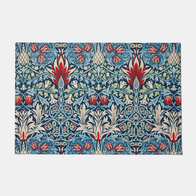 Schlangenkopf, William Morris Fußmatte (Vorderseite)