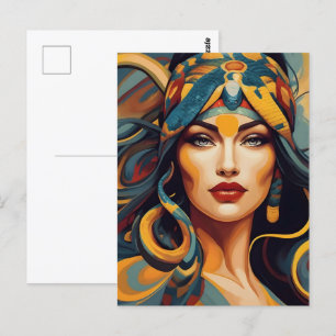 Schlangenkunst Postkarte