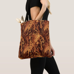 Schlangenledermuster tasche