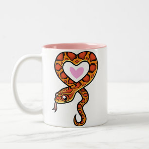 Schlangenliebe Zweifarbige Tasse