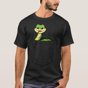 Schlangenliebhaber Süße Lustige Schlange In Poc-Pe T-Shirt