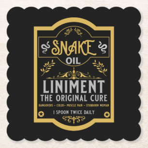 Schlangenöl Hangover Cure Untersetzer