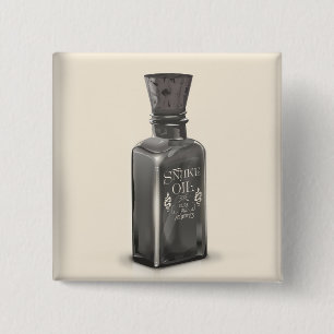 Schlangenöl "Heilt Alle Beschwerden" Flasche lusti Button