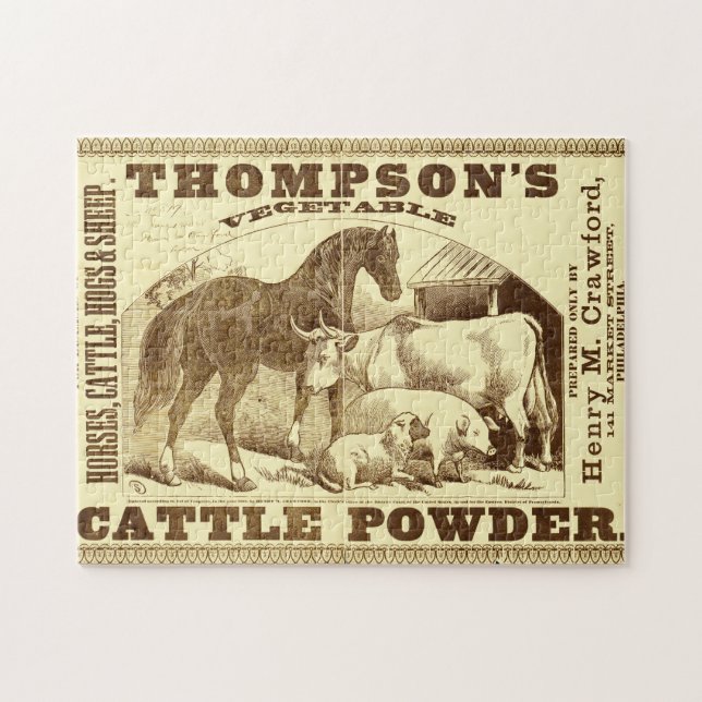 Schlangenöl und Alte Werbung 1 Jigsaw Puzzle (Horizontal)