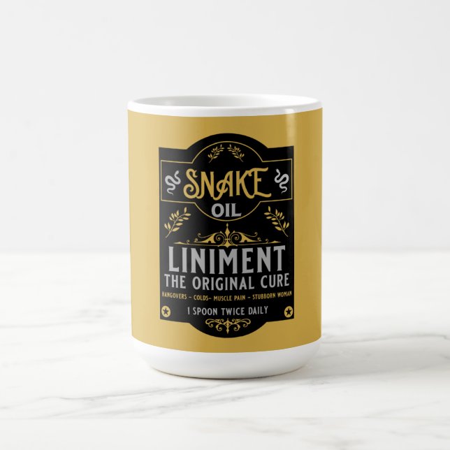Schlangenöl Verkäufer lustige Geschenke für Verkäu Kaffeetasse (Mittel)