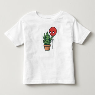 Schlangenpflanze und Ballon-T-Shirt Kleinkind T-shirt