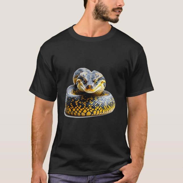 Schlangenpython Reptil starke hypnotische dominant T-Shirt (Vorderseite)