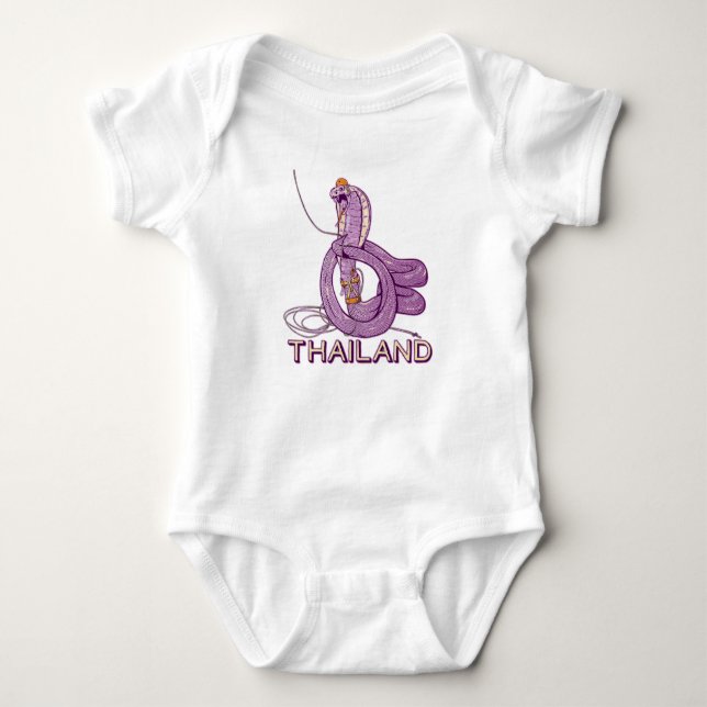 Schlangenrock in Thailand Baby Strampler (Vorderseite)