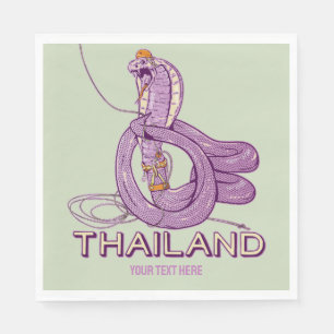 Schlangenrock in Thailand Serviette