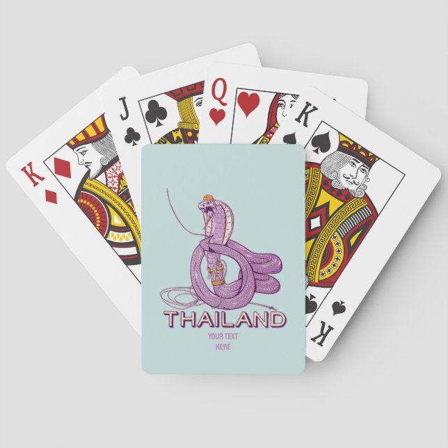 Schlangenrock in Thailand Spielkarten (Rückseite)