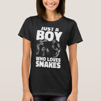 Schlangenschlange nur ein Junge, der Schlangen Lie T-Shirt