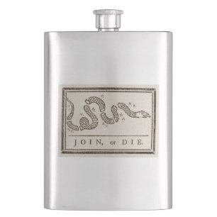Schlangensymbol "Join or Die" von Benjamin Frankli Flachmann