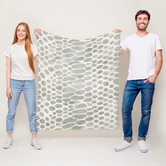 Schlangentierdruck Fleecedecke (Beispiel)