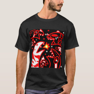 Schlangige Doodly Leere T-Shirt