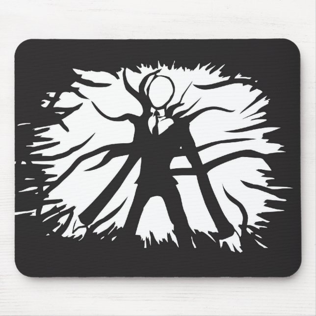 schlanke MannMausunterlage Mousepad (Vorne)