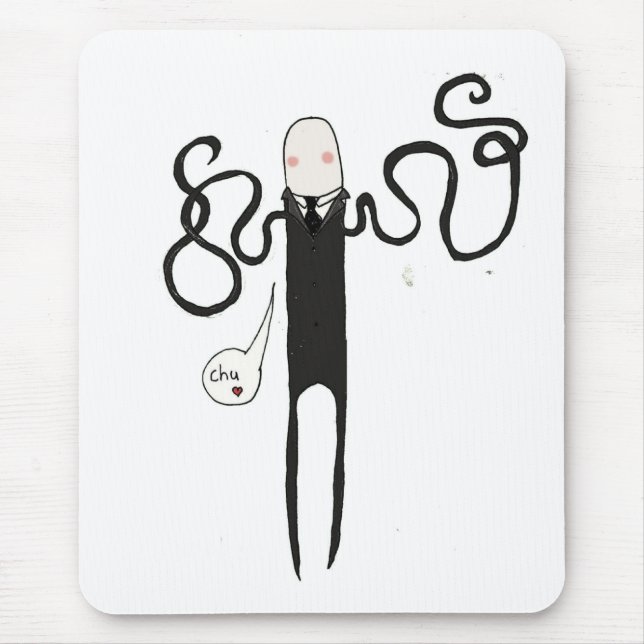 Schlanker Mann aber nicht so beängstigend Mousepad (Vorne)