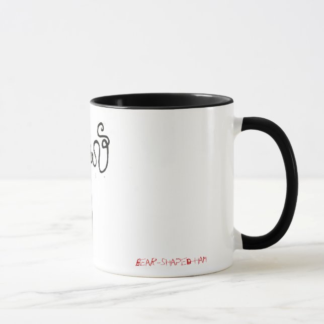 Schlanker Mann aber nicht so beängstigende Tasse (Rechts)