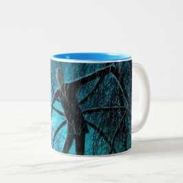 Schlanker Mann im Holz Zweifarbige Tasse