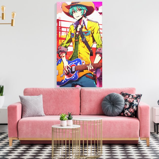 Schlanker Walker Leinwanddruck (Insitu (Wohnzimmer))
