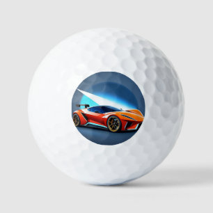 Schlankes Sportauto mit modernem Design Golfball