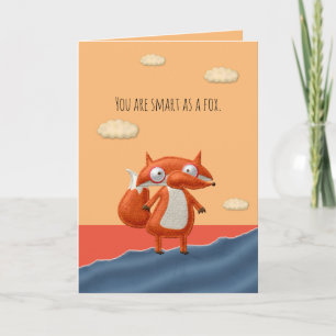 Schlau wie ein Fuchs Valentinskarte Karte