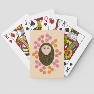 Schlaue Igel und Blume Kartenspielen Spielkarten