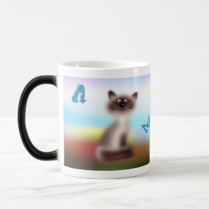 Schlaue Katze Verwandlungstasse