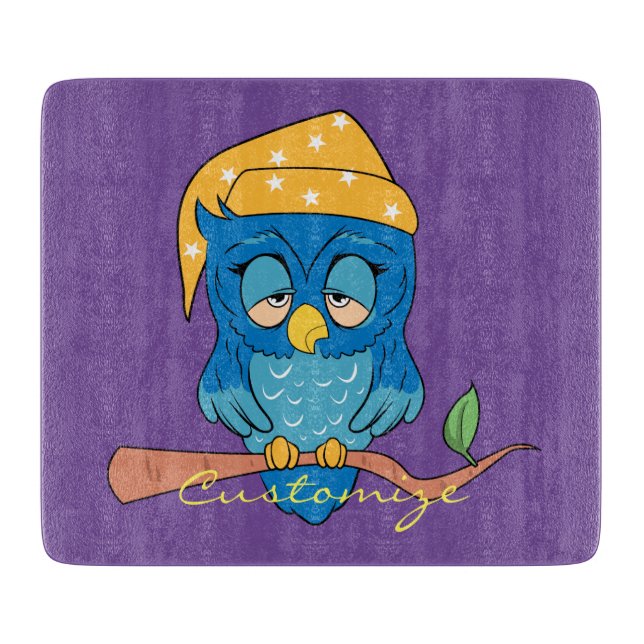 Schlaue Owl Thunder_Cove Schneidebrett (Vorderseite)
