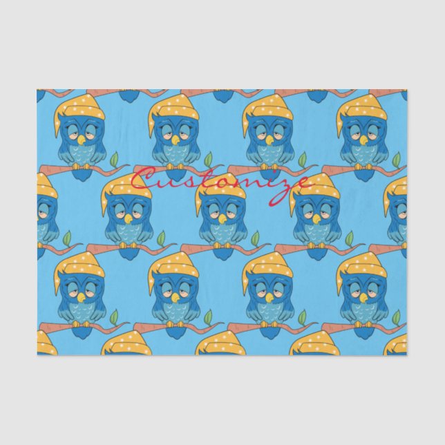 Schlaue Owl Thunder_Cove Seidenpapier (Vorderseite)