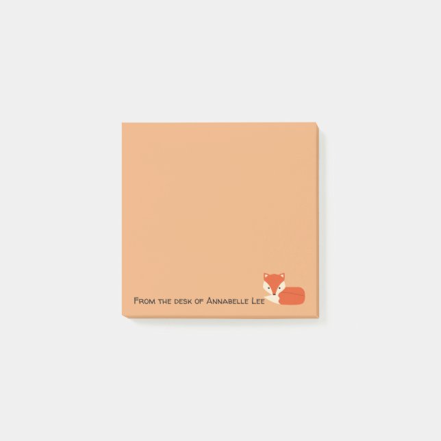 Schlauer Fox Post-it Klebezettel (Vorderseite)
