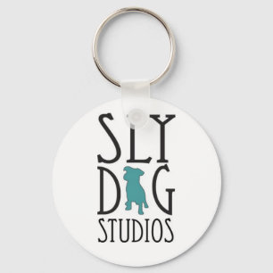 Schlauer Hundestudio-Schlüsselanhänger Schlüsselanhänger