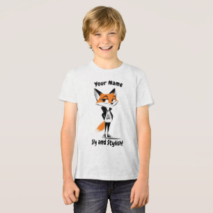 Schlauer und Stylischer Fuchs - Cleveres und Süßes Tri-Blend Shirt