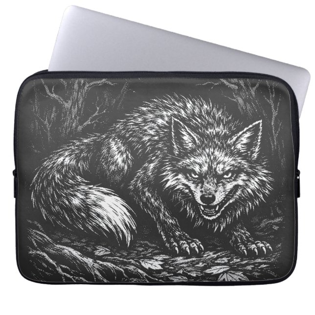Schlauer Wald Fuchs — von BurnsInHell Laptopschutzhülle (Vorderseite)