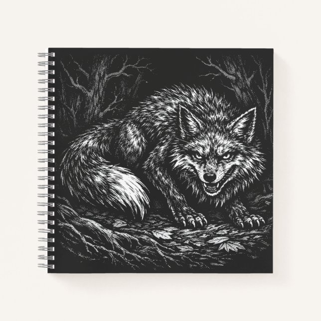 Schlauer Wald Fuchs — von BurnsInHell Notizbuch (Vorderseite)