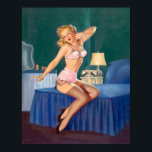 Schlaues Button nach oben Poster<br><div class="desc">Vintage Retropinup</div>
