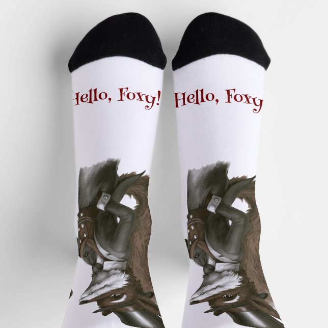 Schlaues Fuchs Socken (Oben)