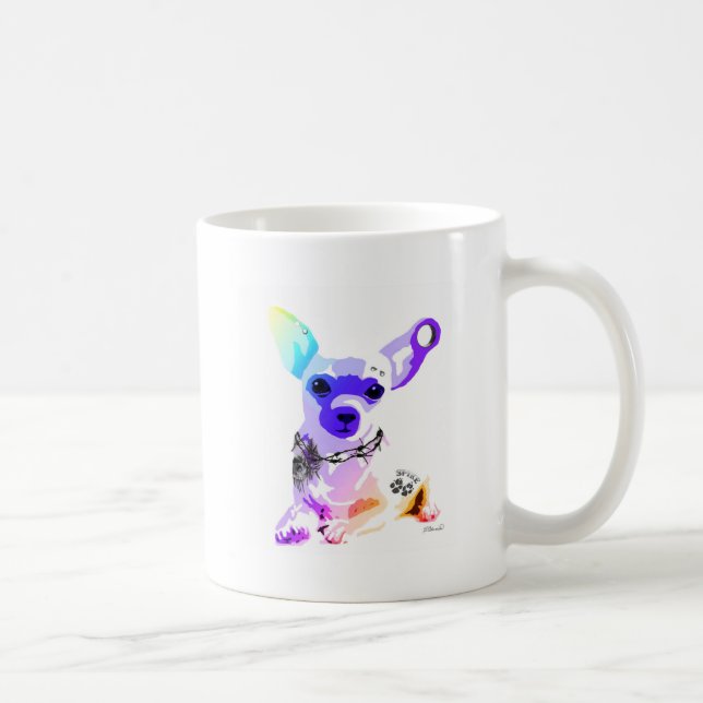 Schlecht an das Knochen Chihuahua Kaffeetasse (Rechts)