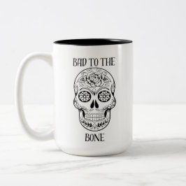 Schlecht an der Knochen-Tasse Zweifarbige Tasse